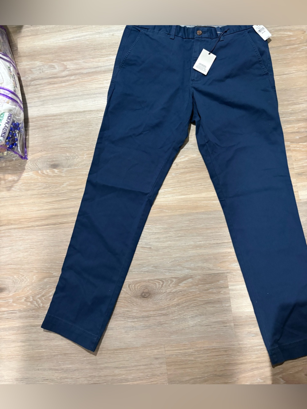 GAP Navy Drawstring Chino Pants